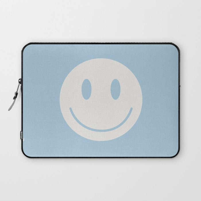 Happy Thoughts Baby Blue Laptop Sleeve Gallery Image 1