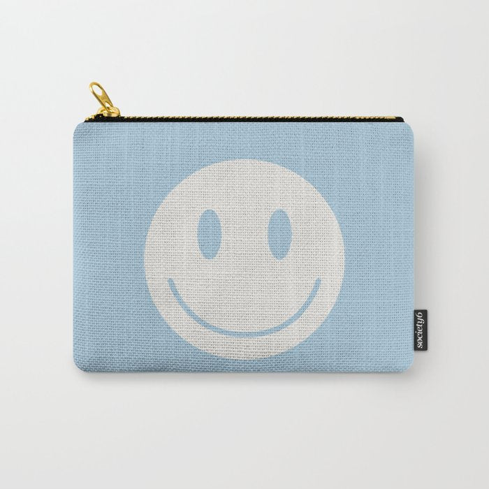 Happy Thoughts Baby Blue Carry All Pouch Gallery Image 1