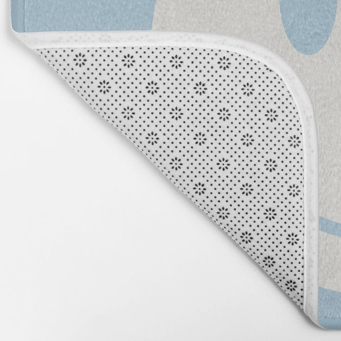 Happy Thoughts Baby Blue Bath Mat Gallery Image 2
