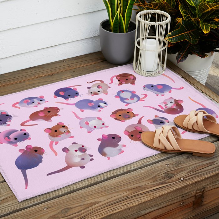 Fancy rat Outdoor Rug Gallery Image 2