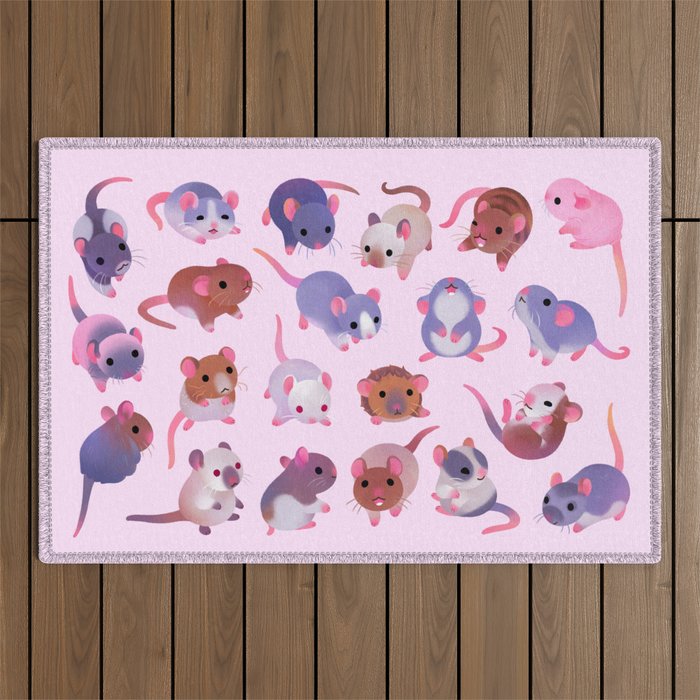 Fancy rat Outdoor Rug Gallery Image 1
