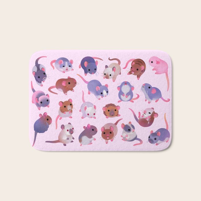 Fancy rat Bath Mat Gallery Image 1