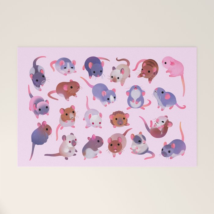 Fancy rat Welcome Mat Gallery Image 1