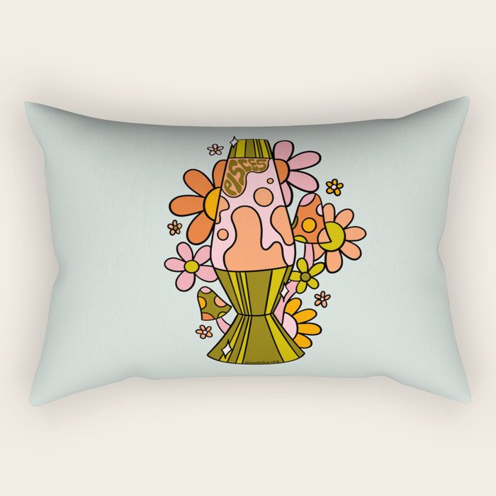 Pisces Lava Lamp Rectangular Pillow Gallery Image 2