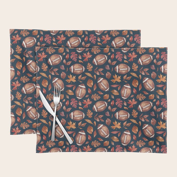 Fall Football - Navy Placemat Gallery Image 1