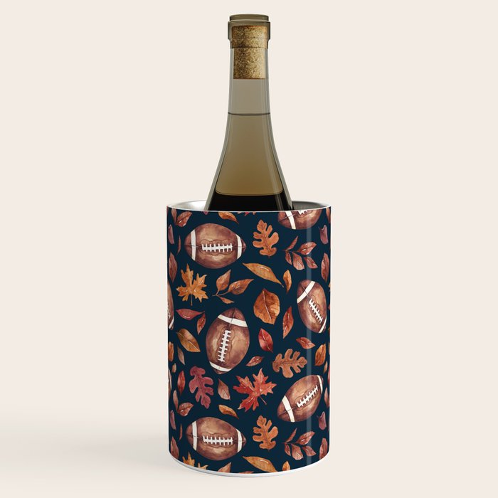 Fall Football - Navy Wine Chiller Gallery Image 3