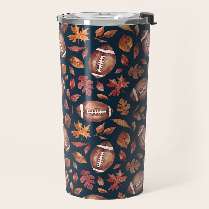 Fall Football - Navy Travel Mug Gallery Image 2
