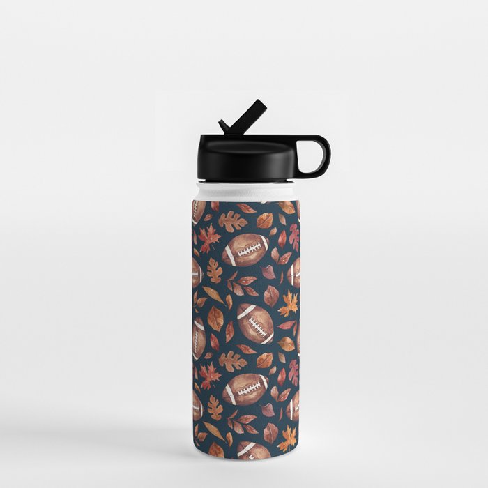 Fall Football - Navy Water Bottle Gallery Image 1