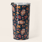 Fall Football - Navy Travel Mug Gallery Image 3