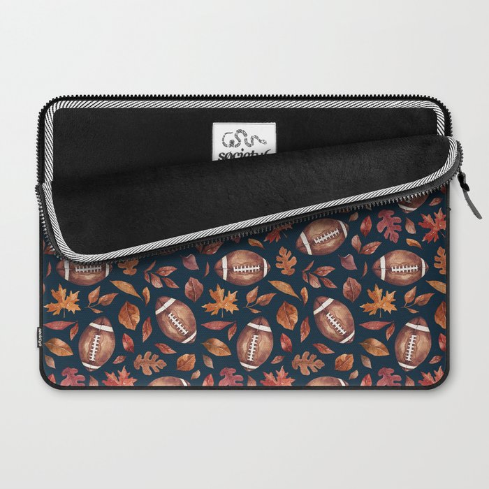 Fall Football - Navy Laptop Sleeve Gallery Image 2