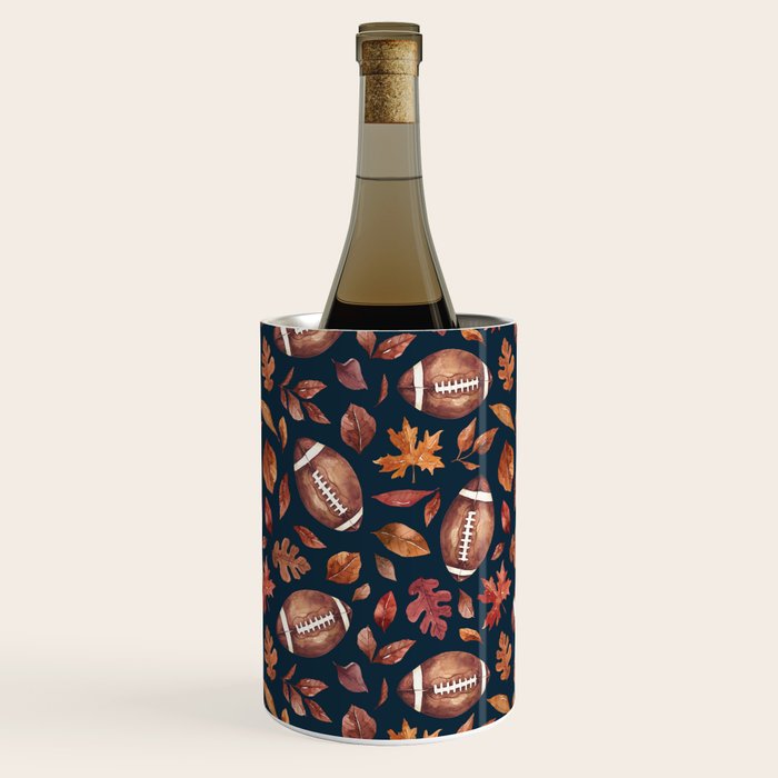 Fall Football - Navy Wine Chiller Gallery Image 2
