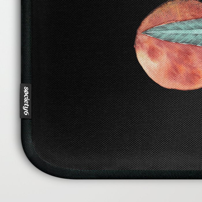 botanical peach Laptop Sleeve Gallery Image 3