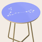 Pisces Zodiac Star Constellation Line Art Pastel Purple Side Table Gallery Image 2