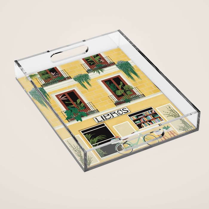 Madrid Book Shop Acrylic Tray Gallery Image 1