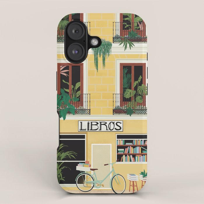 Madrid Book Shop iPhone Case Gallery Image 1