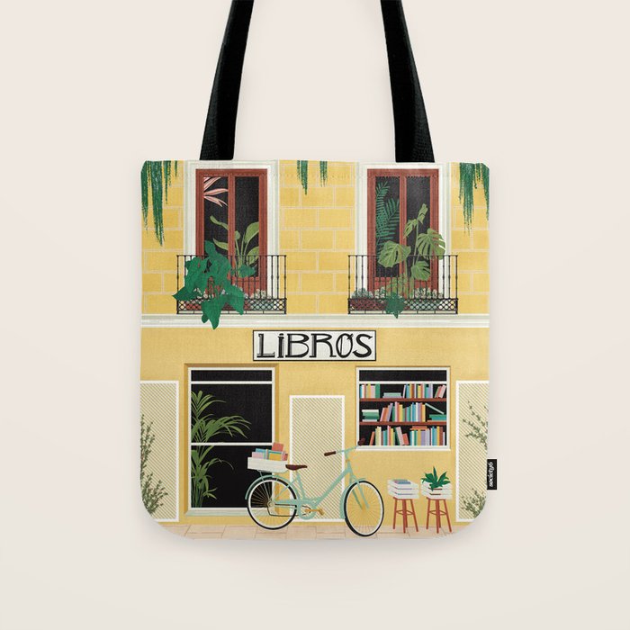 Madrid Book Shop Tote Bag Gallery Image 1
