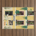 Madrid Book Shop Outdoor Rug Gallery Image 1