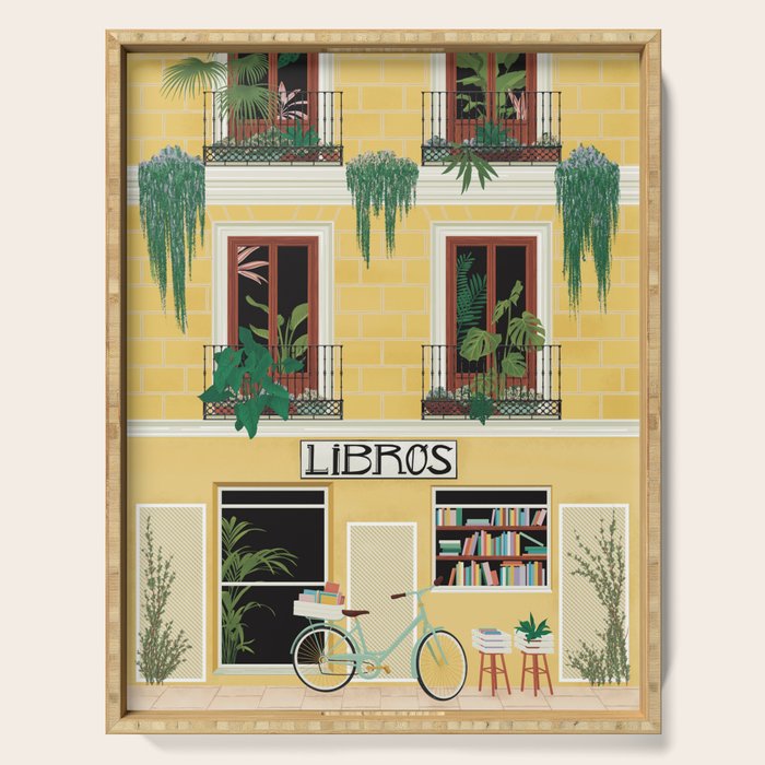 Madrid Book Shop Serving Tray Gallery Image 1