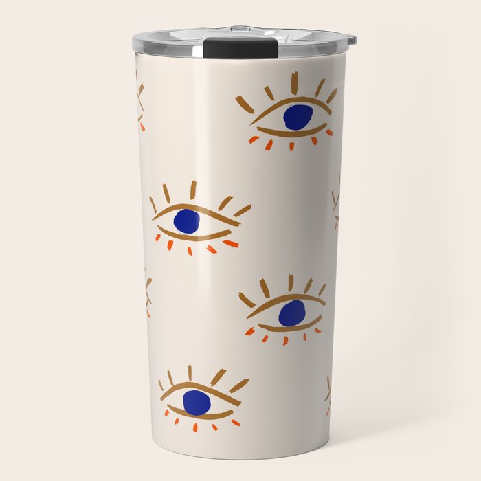 Evil eyes Travel Mug Gallery Image 1
