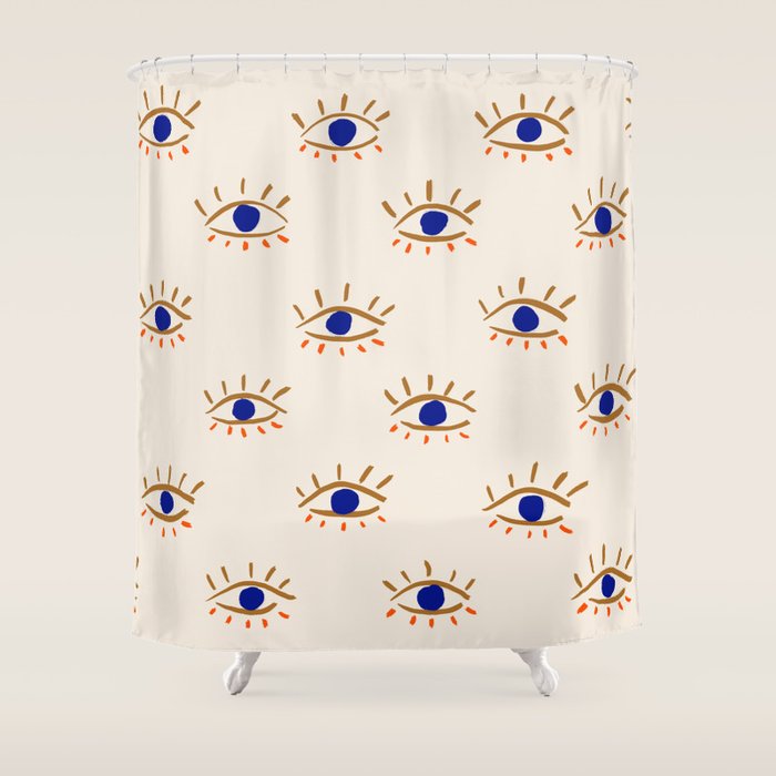 Evil eyes Shower Curtain Gallery Image 1