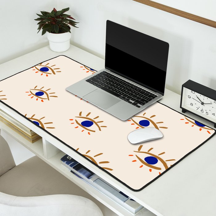 Evil eyes Desk Mat Gallery Image 2