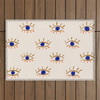 Evil eyes Outdoor Rug Gallery Image 1