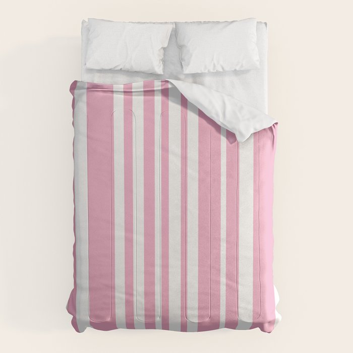 Classic Stripes XXXI - Pastel Pink  Comforter Gallery Image 6