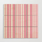 Classic Stripes XXXI - Pastel Pink  Wood Wall Art Gallery Image 1