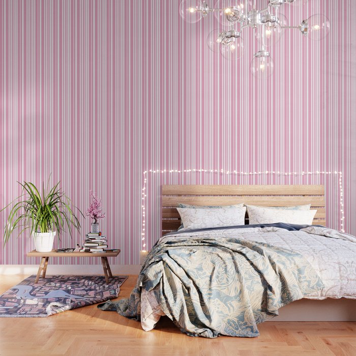 Classic Stripes XXXI - Pastel Pink  Wallpaper Gallery Image 1