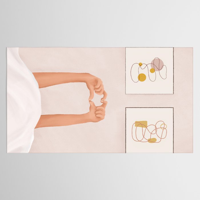 Hand Heart Tablecloth Gallery Image 2