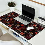 Gothic Night Skulls Flower Botanical Midnight Garden Desk Mat Gallery Image 2
