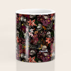 Gothic Night Skulls Flower Botanical Midnight Garden Coffee Mug Gallery Image 4