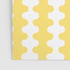Vertical Stripes Yellow and White Ogee A-Go-Go Pop Pattern Poster Gallery Image 3