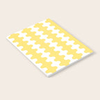 Vertical Stripes Yellow and White Ogee A-Go-Go Pop Pattern Notebook Gallery Image 2