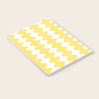 Vertical Stripes Yellow and White Ogee A-Go-Go Pop Pattern Notebook Gallery Image 3