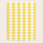 Vertical Stripes Yellow and White Ogee A-Go-Go Pop Pattern Poster Gallery Image 4