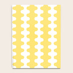 Vertical Stripes Yellow and White Ogee A-Go-Go Pop Pattern Notebook Gallery Image 4