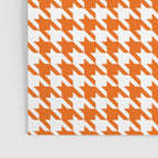 Orange Classic houndstooth pattern Poster Gallery Image 3