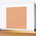 Orange Classic houndstooth pattern Wall Mural Gallery Image 2