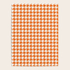 Orange Classic houndstooth pattern Poster Gallery Image 4