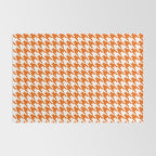 Orange Classic houndstooth pattern Rug Gallery Image 2