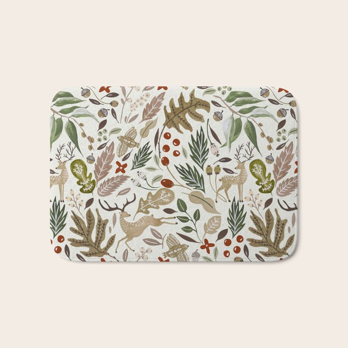 Christmas in the wild nature Bath Mat Gallery Image 1
