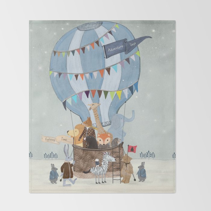 little adventure days Throw Blanket Gallery Image 2