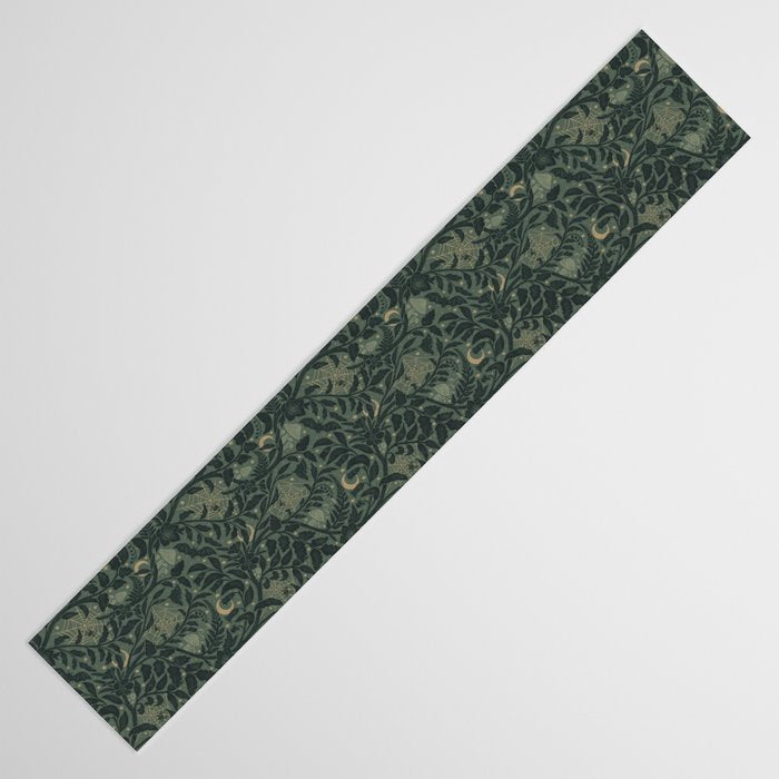 Mysterious Garden - moss green Table Runner Gallery Image 3