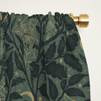 Mysterious Garden - moss green Window Curtain Gallery Image 2