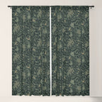 Mysterious Garden - moss green Window Curtain Gallery Image 5