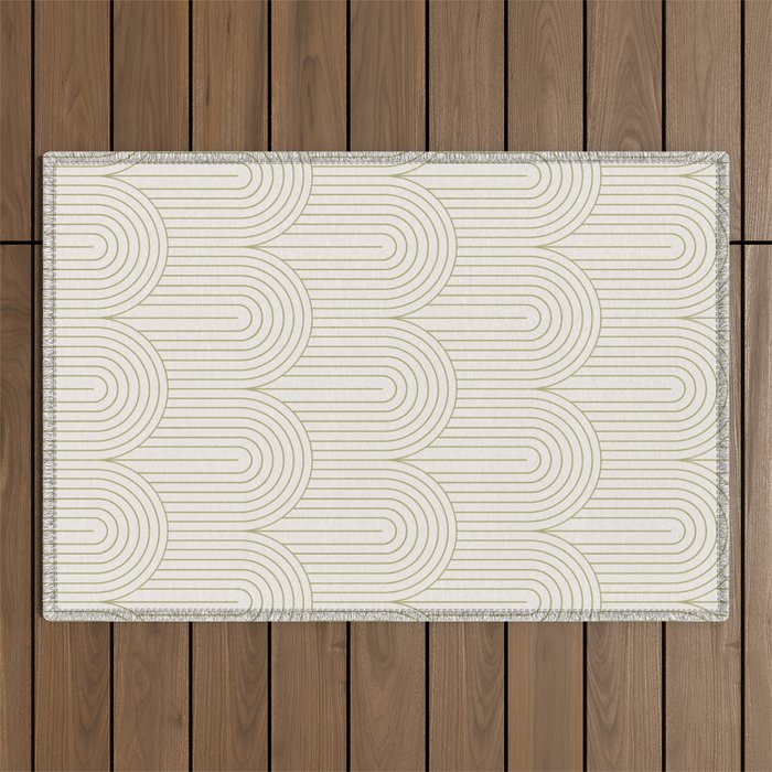 Art Deco Arch Pattern XLIV Outdoor Rug Gallery Image 1