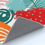 Summer Floral Prints, Abstract, Colourful Prints. Rug Gallery Image 4
