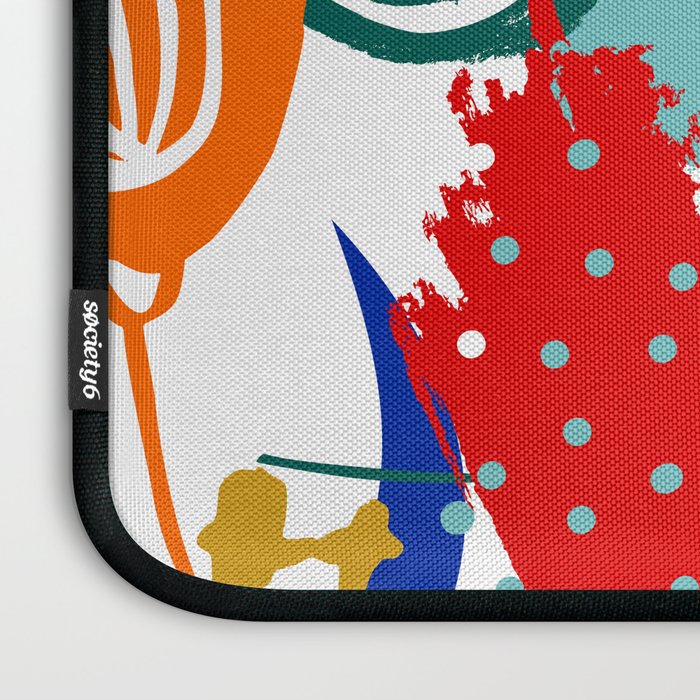 Summer Floral Prints, Abstract, Colourful Prints. Laptop Sleeve Gallery Image 3