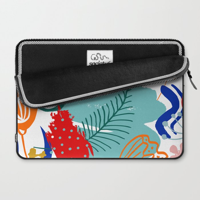 Summer Floral Prints, Abstract, Colourful Prints. Laptop Sleeve Gallery Image 2